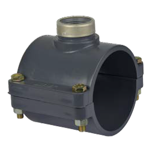Service Saddle Threaded with Cladding Ring